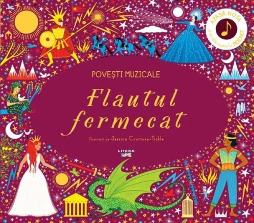 flautul-fermecat Povești muzicale. Flautul fermecat. Carte cu sunete