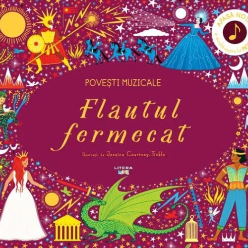 flautul-fermecat Povești muzicale. Flautul fermecat. Carte cu sunete