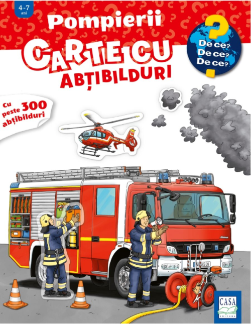 pompieri carte cu abti Pompierii – Carte cu abțibilduri