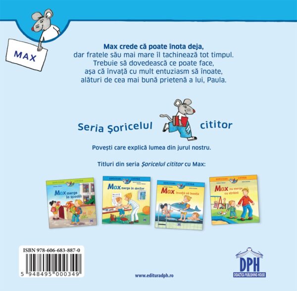 Max învață să înoate