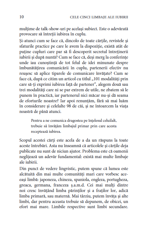 Cele cinci limbaje ale iubirii