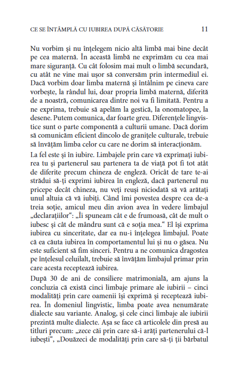 Cele cinci limbaje ale iubirii